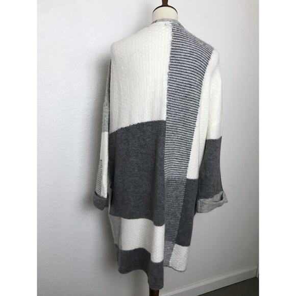 Topshop Cardigan Sweater Open Front Print Stretch Knit - Picture 8 of 12